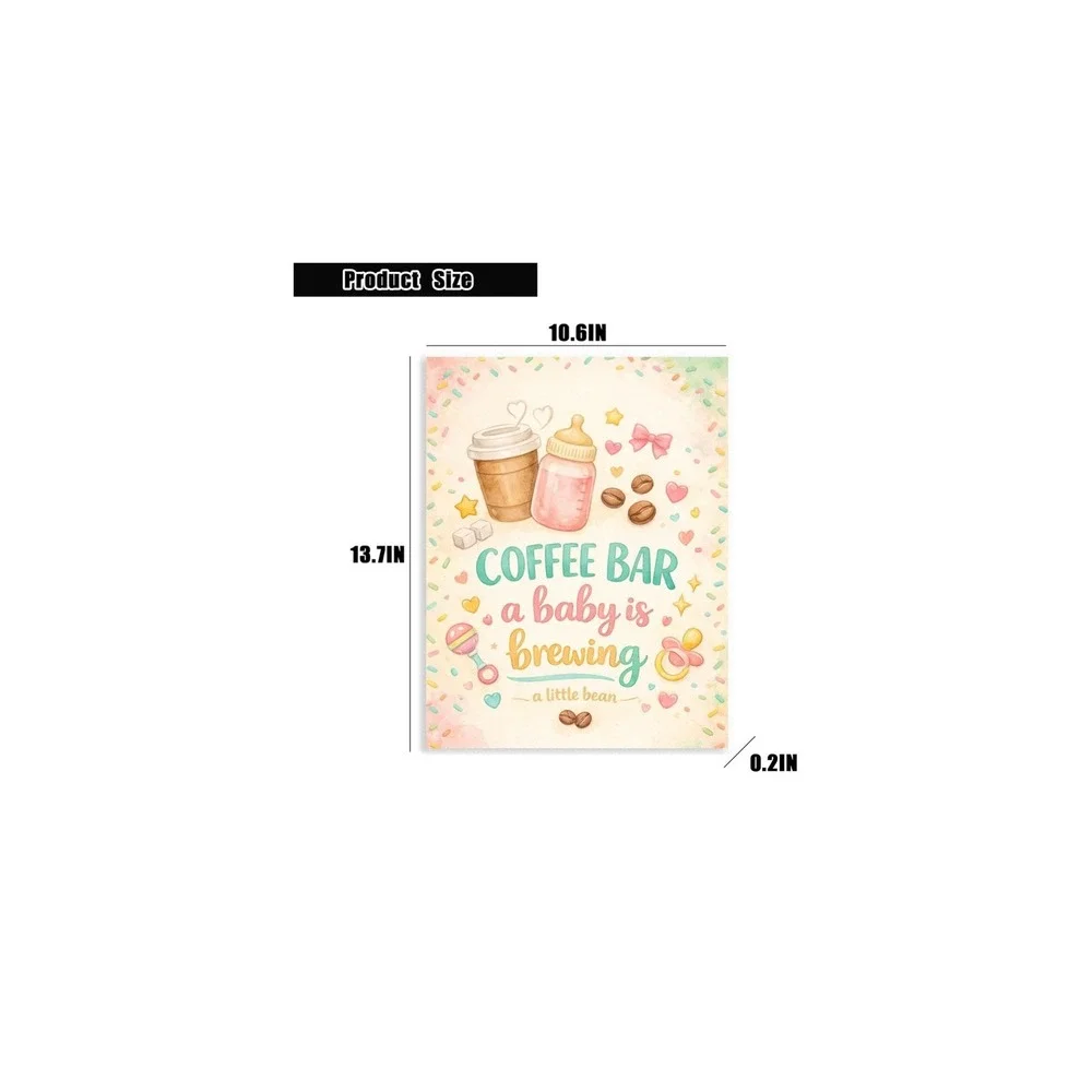 Baby Shower Table Signs 2pc Coffee Bar‎ Brewing A Little Treat For You Decor